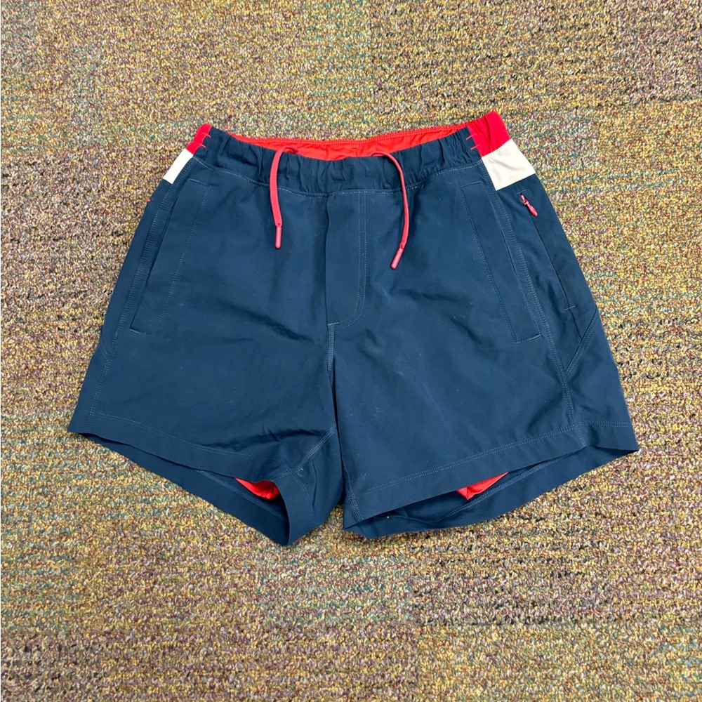 Birddogs shorts men’s size small blue red boomstick lined running training